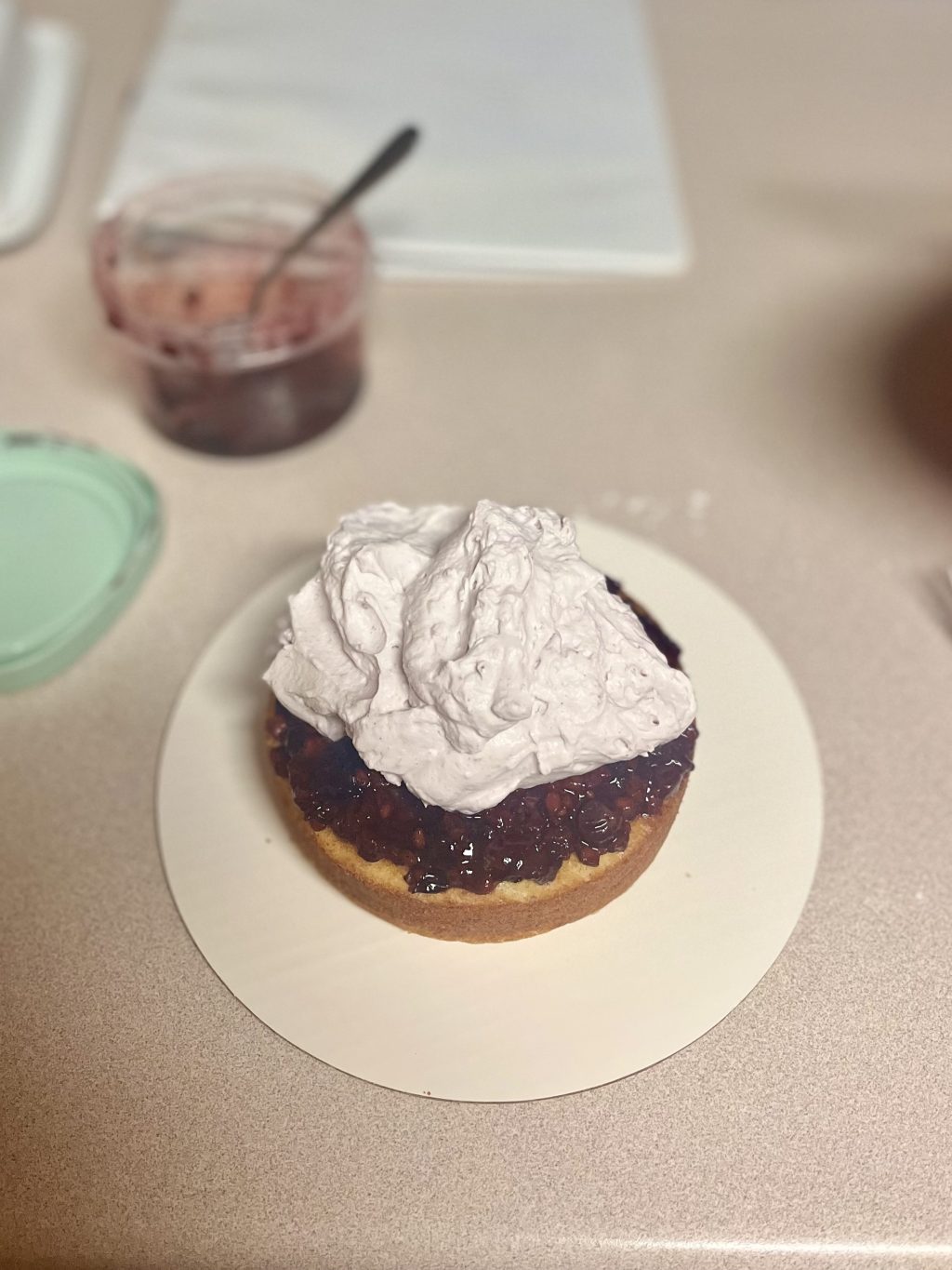 Roasted Berry & Lemon Mini Cake